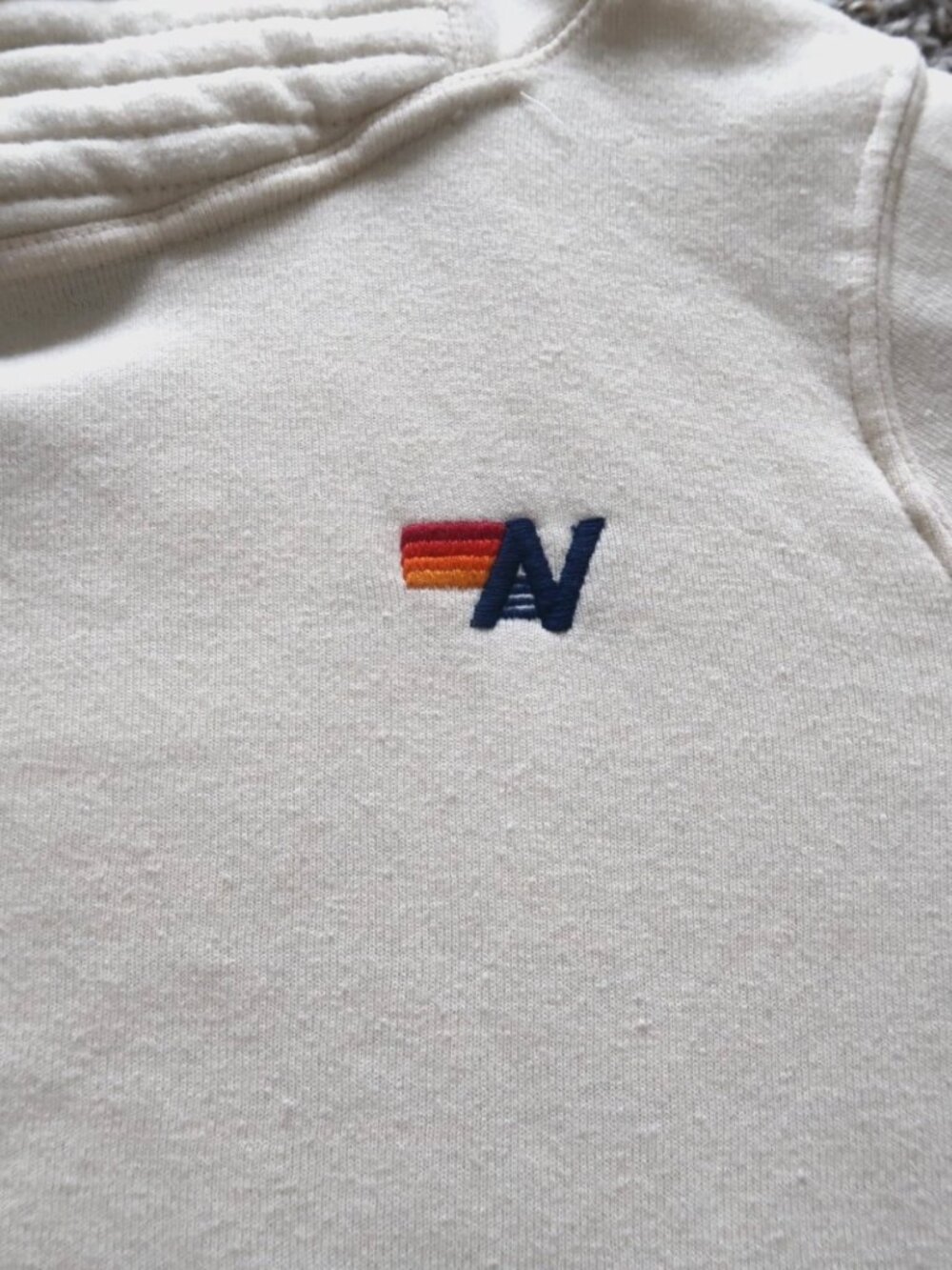 AVIATOR NATION Ninja Hoodie Women’s S Vintage White Pullover Funnel Neck - Picture 5 of 10